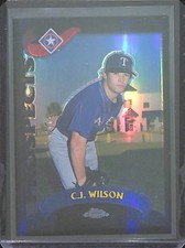 2002 Topps Chrome Black Refractor #T218 C.J. Wilson No 10 of 100