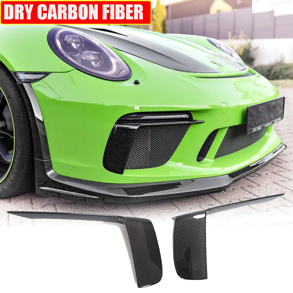 Porsche 911 カーボンファイバーエアロバンパー Fit For Porsche 911 991.2 GT3 RS Dry Carbon Front Bumper Splitter