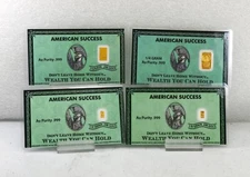 PURE GOLD BAR INVESTOR COLLECTOR PREPPER 4 PAK 1/120, 1/60, 1/15 & 1/4 GRAM