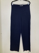 Liz Claiborne Collection Navy Blue Sport Knit Pull On Pants Size M
