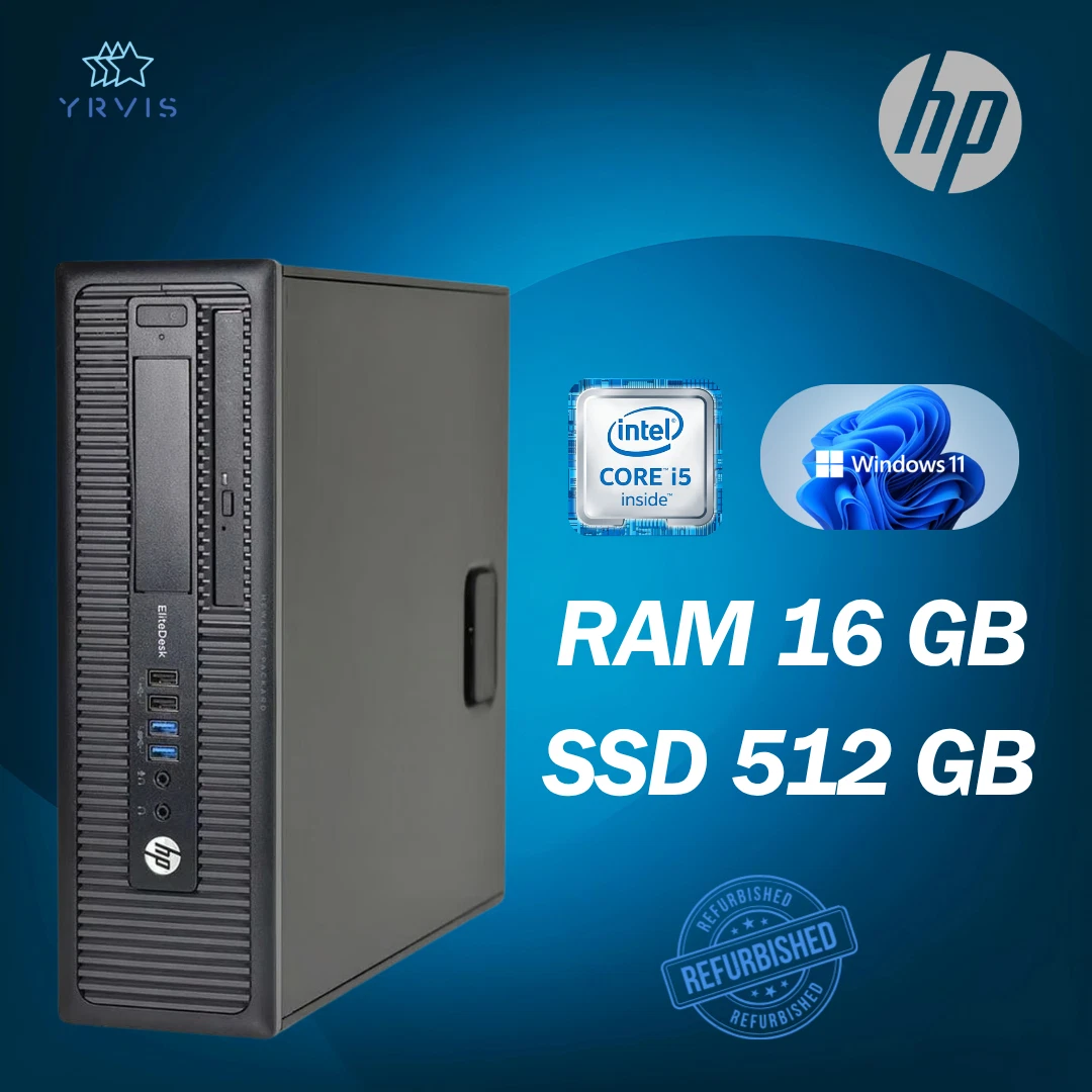 HP EliteDesk 800 G1 Mini – I5-4590T, 8GB RAM, SSD 120GB, Windows 10, Usato