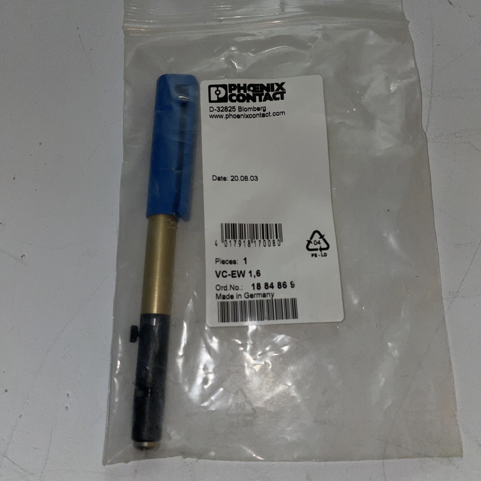 New Phoenix Contact VC-EW 1,6 Fast Shipping