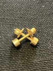 Amethist pinky ring and post pierced earrings — photo 5