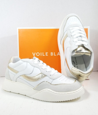 VOILE Blanche Axelle White/Platinum Suede/Calf/Metallic Goat 36018 EU36/ US5.5