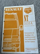 Manuel reparation ATELIER RENAULT Master Nt 3135A Particularites Du Chauffage