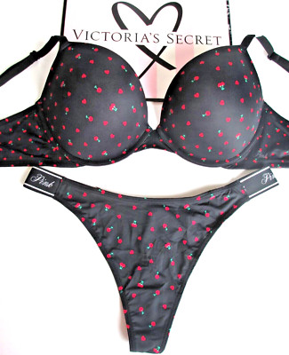 VS Bra 36D 38C 40DD Victoria's Secret PINK Super Push-Up Bra