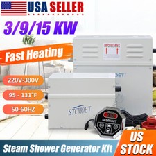 3-15KW Sauna Steam Generator Steam Bath SPA Shower Bathroom 220-240v, 50-60HZ