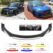 Universal Front Bumper Lip Body Kit, 4pcs Chin Spoiler Splitter for Most Cars