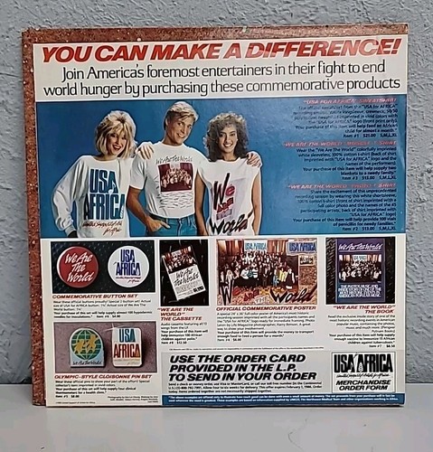 We Are The World USA For Africa Original 1985 Vinyl LP Record Album USA 40043 NM - Picture 4 of 6
