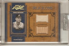 2004 PRIME CUTS EDDIE MATHEWS DUAL RELIC BASEBALL CARD 2/5