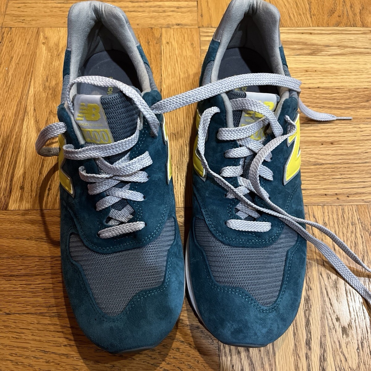 J.Crew × New Balance ☆ M1400FT ‘Blue Yellow’ Size 12 - New Balance J.Crew x 1400 Made in USA Blue Yellow
