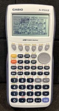 ⭐ Casio FX-9750 GII Graphing Calculator White w/ Cover - Tested and Workimng ⭐
