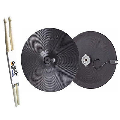 Roland VH-14D Hi-Hat Pad für E-Drum elektronisches Schlagzeug 14 Zoll + Sticks