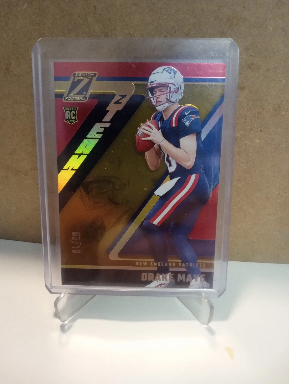 Drake Maye Panini Zenith Z-Team #2 Gold