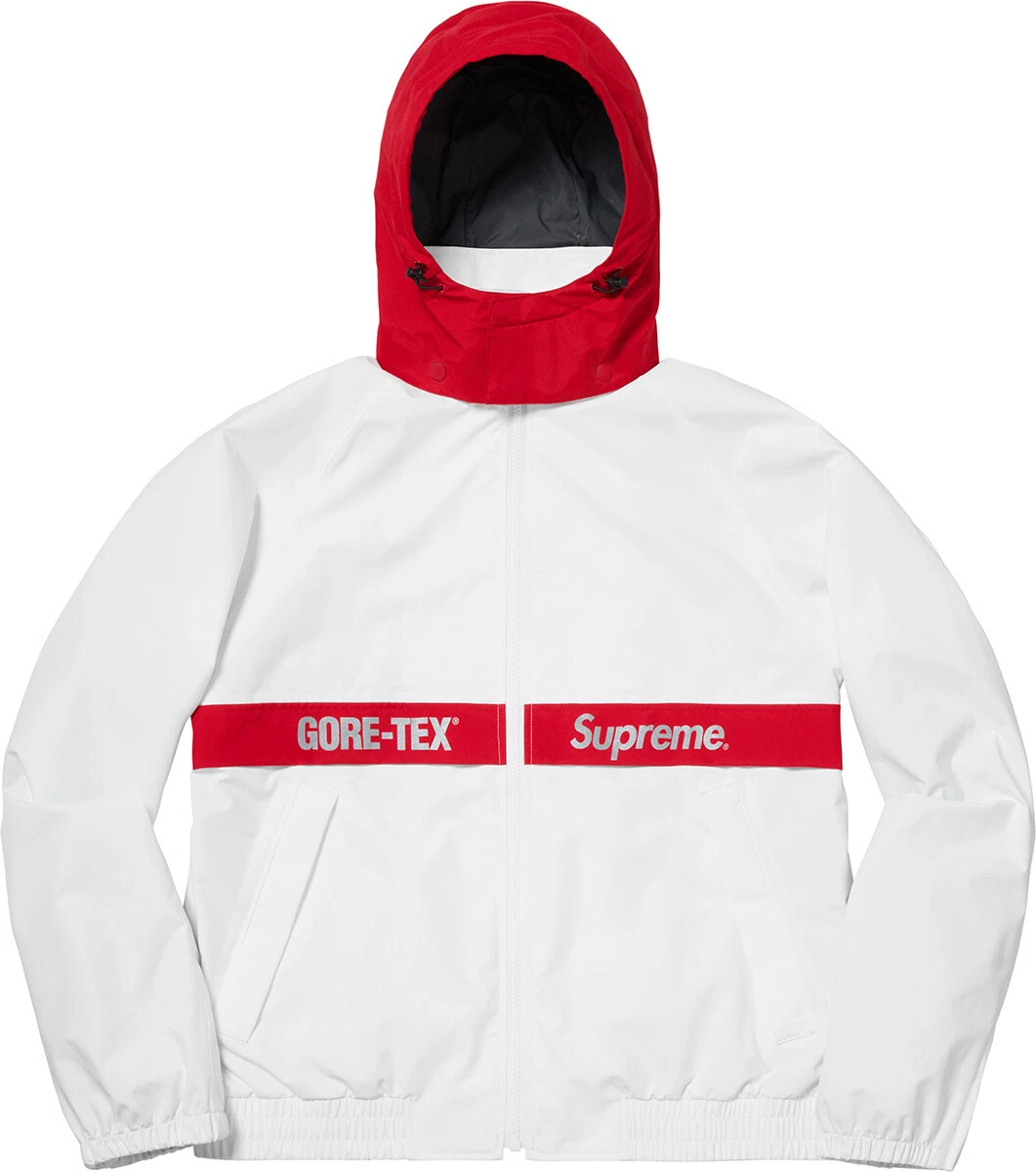 Veste de cour Supreme GORE TEX Box Logo // Blanc // Medium // Deadstock