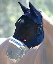 Horze Cayman Fly Mask - Blue - Warmblood Size