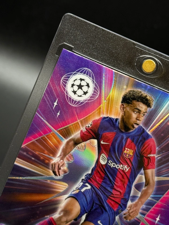 Lamine Yamal 2023-24 Topps Chrome UCC Wonderkids Refractor #WK-3 Rookie Card RC - Image 3 of 4