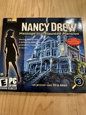 Video Game PC Nancy Drew #3 Message In A Haunted Mansion 3D Mystery