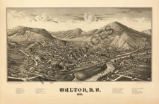 Panoramic Map of Walton NY 16x24