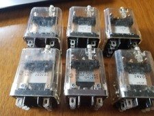 Potter  Brumfield KUP11D21 power relays, 24VDC, 1/10 HP, 120VAC, 5A, 8 pin