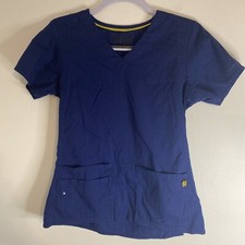 Wonderwink Next Scrub Top Medical Uniform Navy V-neck Small