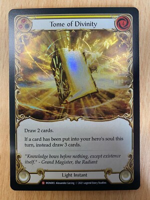 Tome of Divinity (MON065) 1st Edition Rainbow Foil (Monarch) Flesh and Blood