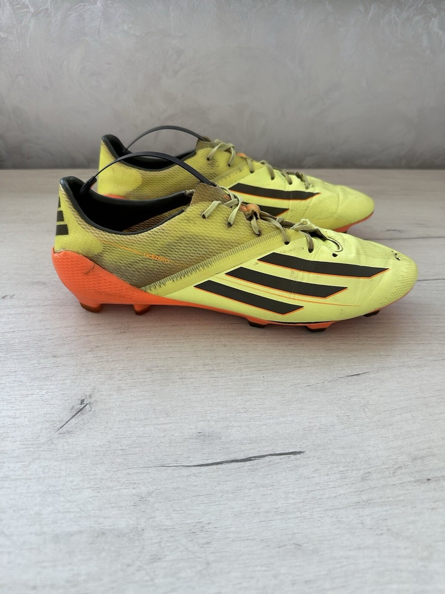 Adidas F50 Adizero FG Yellow Orange Football Cleats Rare