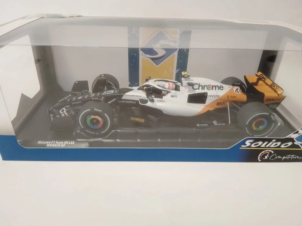 Solido F1 Mclaren MCL60 #4 Lando Norris Monaco GP 2023 1/18 S1811203 - Immagine 3 di 4