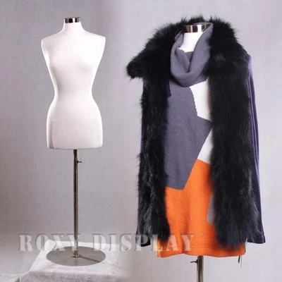 ROXY DISPLAY Female Size 6-8 Jersey Cover Body Form Mannequin Manikin Dress Form #F6/8W+BS-04