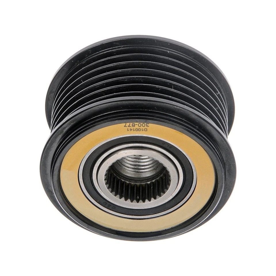 For Audi Q7 2007-2010 Alternator Clutch Pulley | Black Housing | Steel Cable Foto 2 de 4