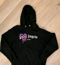 Palm Angels Men's Hoodie Purple Heart Size S