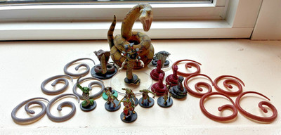 Dungeons & Dragons DND Pathfinder Miniatures Serpentfolk Snake Yuan-Ti Nagini?