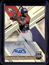 2019 Panini Elite Extra Edition #205 Maximo Maria Autographs