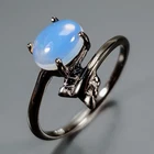 Jewellery Natural Opal Ring 925 Sterling Silver Size 7.5 /R472825