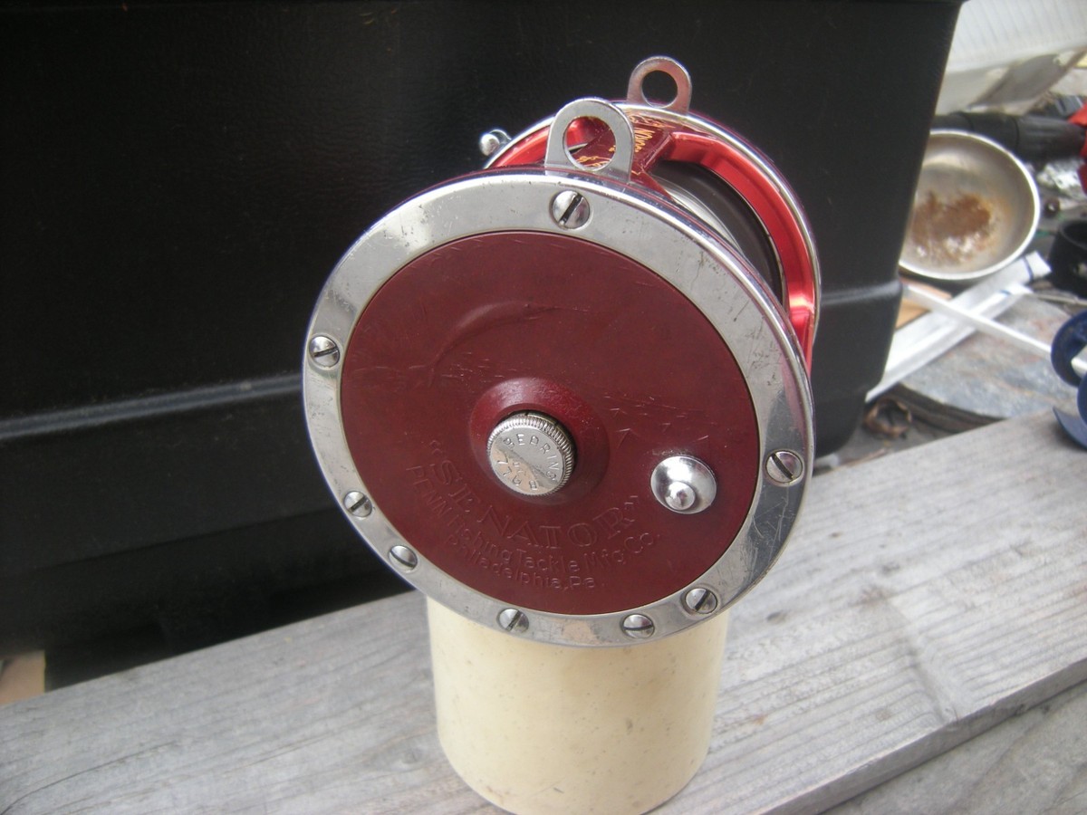 Penn Senator 6/0 114HL Reel - Red Tiburon Frame Upgrade - Very