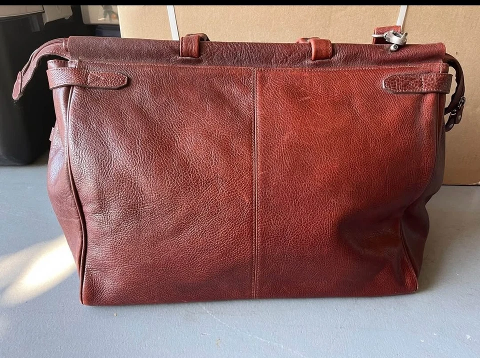 Pelle Studio Wilson 皮革行李袋周末/肩带携带 Y2k — 第 4/4 张图片