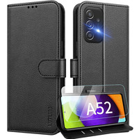 HandyhüLle Leder Klappbar FüR Samsung Galaxy A52 5G / A52S 5G