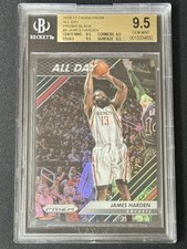 James Harden 1/1 BGS 9.5 Black Prizm 2016 All Day #9 Houston Rockets One Of One 