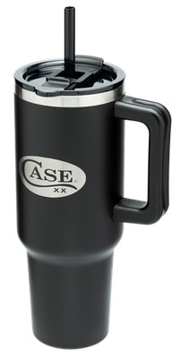 CASE XX Knives Black Straw Black Stainless Steel 50767 Tumbler Mug