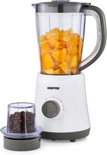 GEEPAS 2-In-1 Food Jug Blender | 1.5L Juice Jar & 60G Mini Coffee Spice Grinder