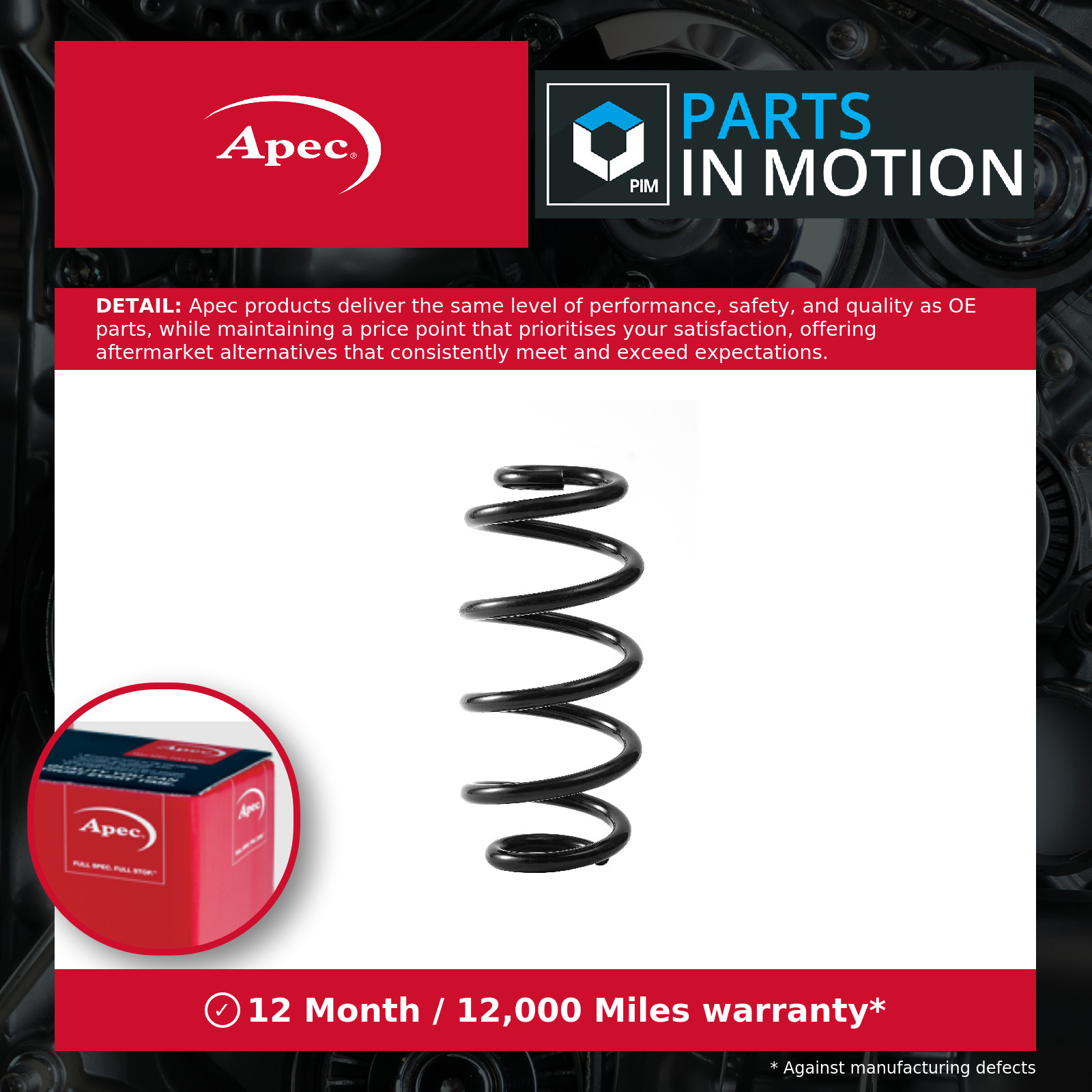 Coil Spring fits BMW 220 F45 2.0 Rear 14 to 21 Suspension Apec Quality New - Image 4