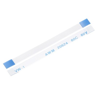 Flexible Flat Cable, 6 Pins 0.5mm Pitch 45mm FPC FFC Ribbon Cable 5Pcs(A Type)