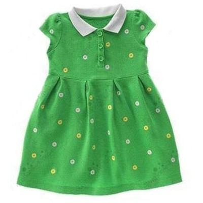 NEW Gymboree girls 2T 2 Dress polo green yellow Flower Daisy Days Pop Of Daisies