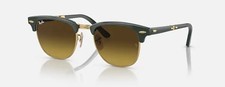 RAY BAN RB2176 136885 Green Brown Folding Men's 51 mm Sunglasses