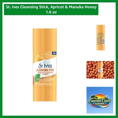 Non-Comedogenic Apricot & Manuka Honey Cleansing Stick 1.6 oz   Skin-Friendly