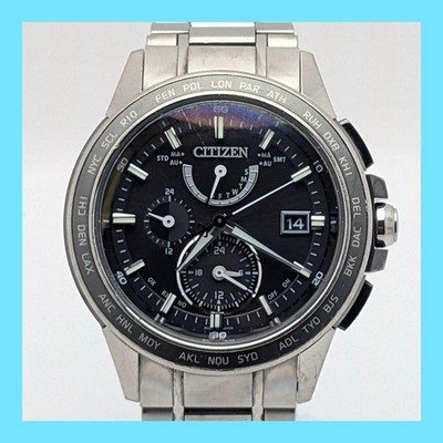 Citizen Attessa Quartz World Time Titanium 43mm EcoDrive Radio Controlled