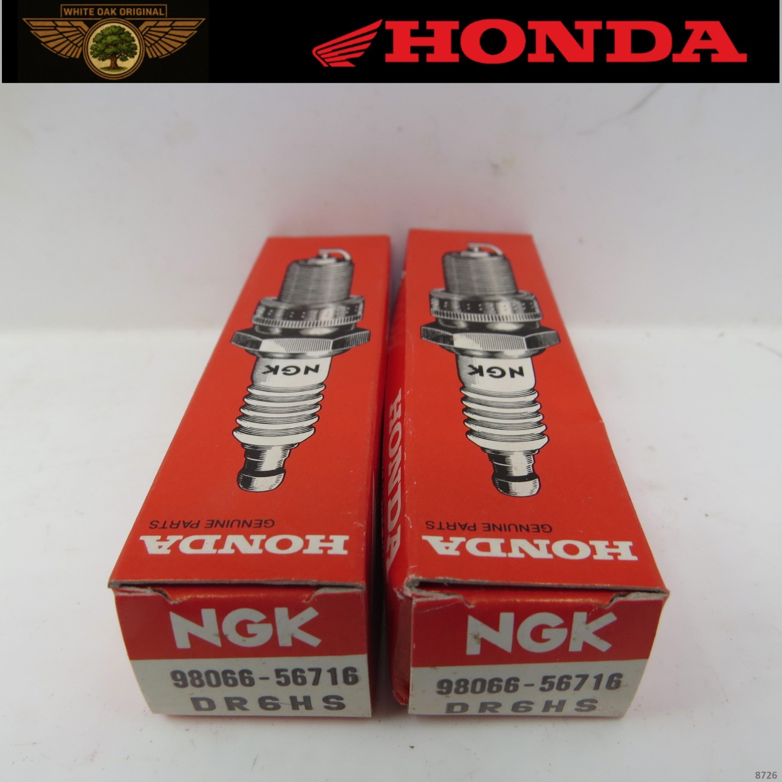 2 Honda NGK Spark Plug DR6HS BF15 Outboard Motor Marine OEM 98066-56716