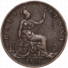 1891 Victoria Half Penny — photo from another recent sale