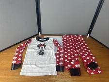 Hanna Andersson Pajamas Red Minnie Mouse Polka Dot Girls Size 110 US 5