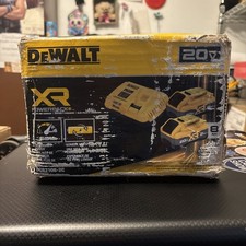 DEWALT 20V XR Powerpack 8.0ah Batteries & 12amp Charger DCB2108-2C New Open Box